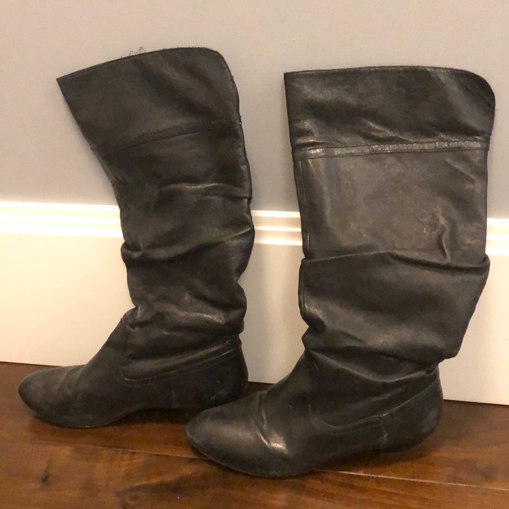 Nine West Slouchy Leather Boots
